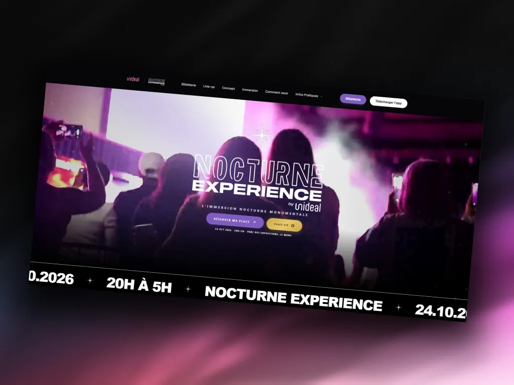 Nocturne Experience : Le Site Web de l'Événement au Mans
